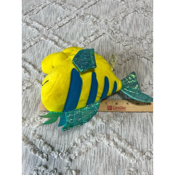 Disney Little Mermaid and Flounder Crinkly Fins Soft Toy Plush - Picture 4 of 8